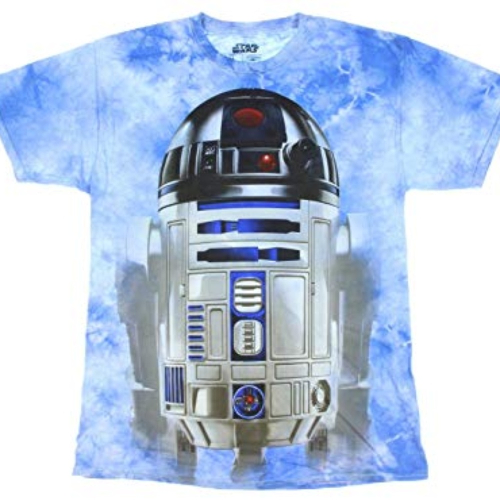 Star Wars R 2D2 Droid Tie Dye Wash Men's